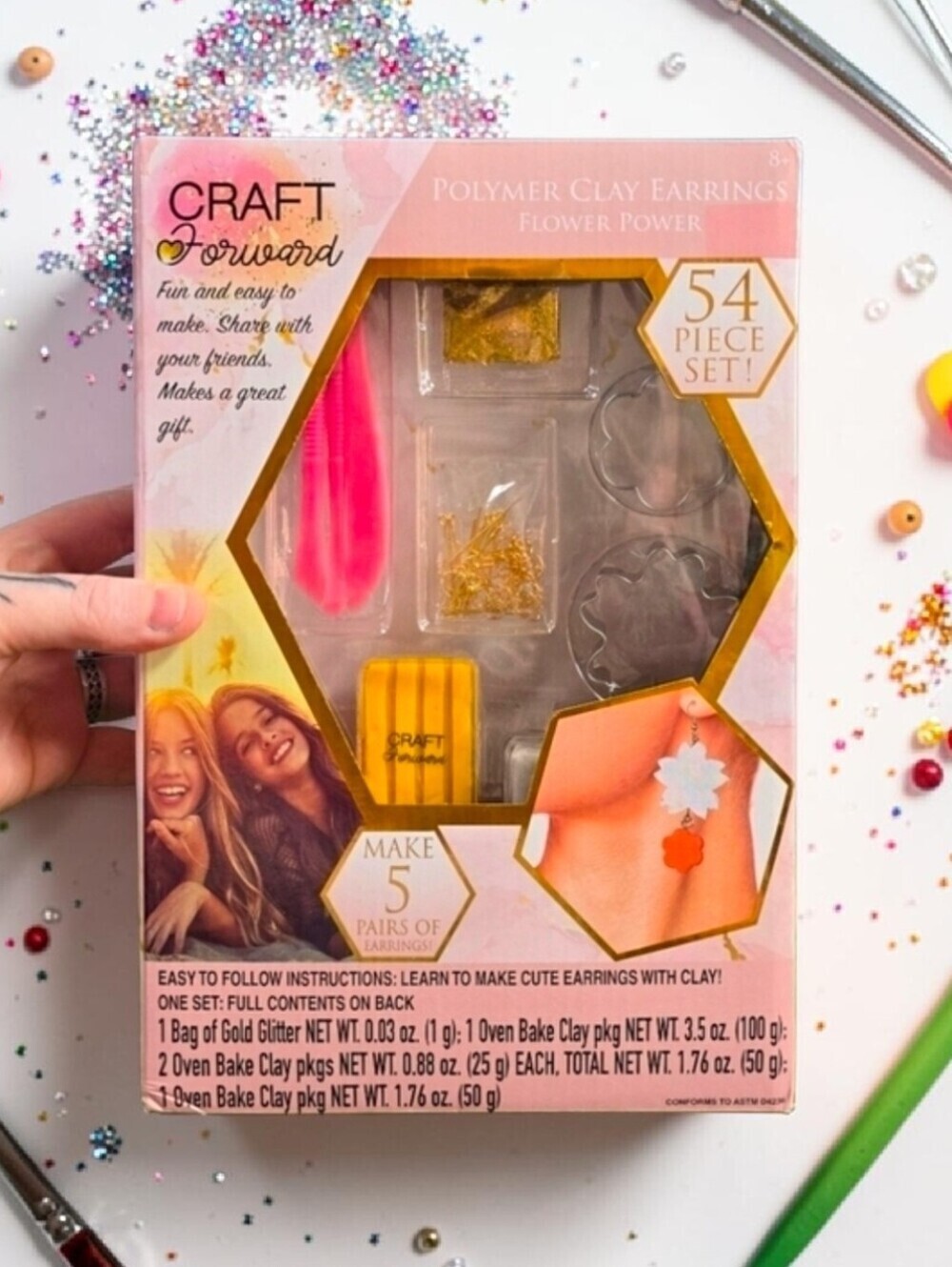 CRAFT Forward | Ages 8+ Clay Jewelry Making Crafting Kits | Two Sets! | NIB!